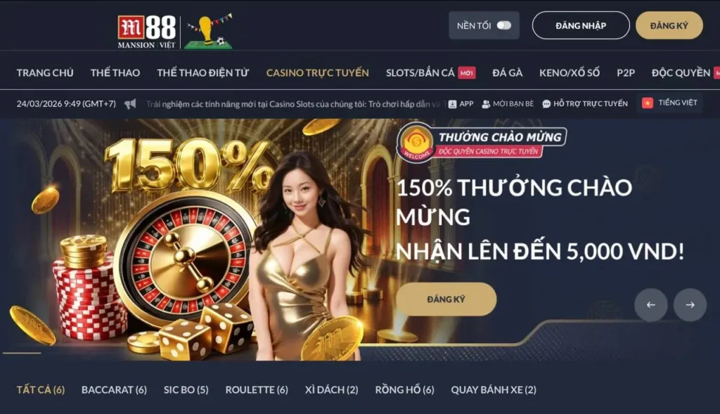 M88 Casino trực tuyến