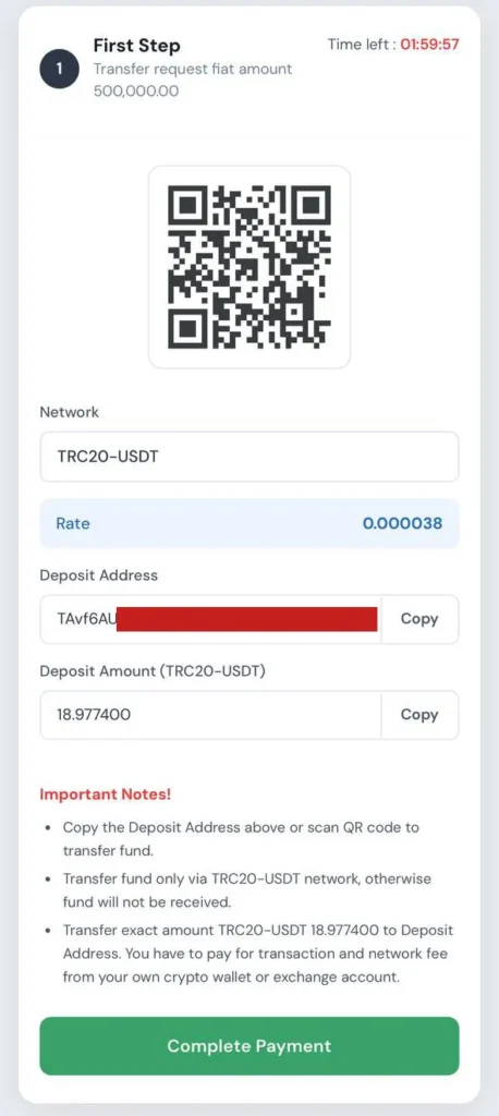 Thực hiện chuyển tiền M88 qua USDT